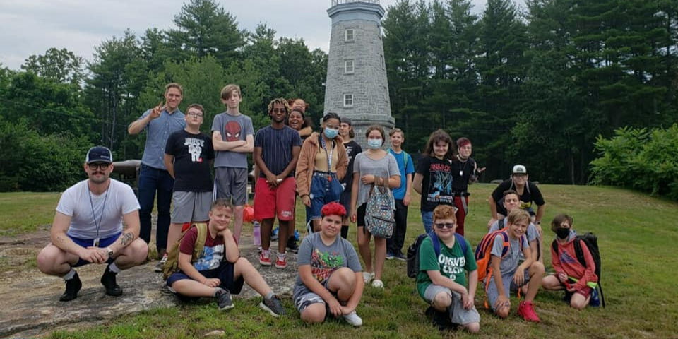 Kreiva teacher and students on a field trip