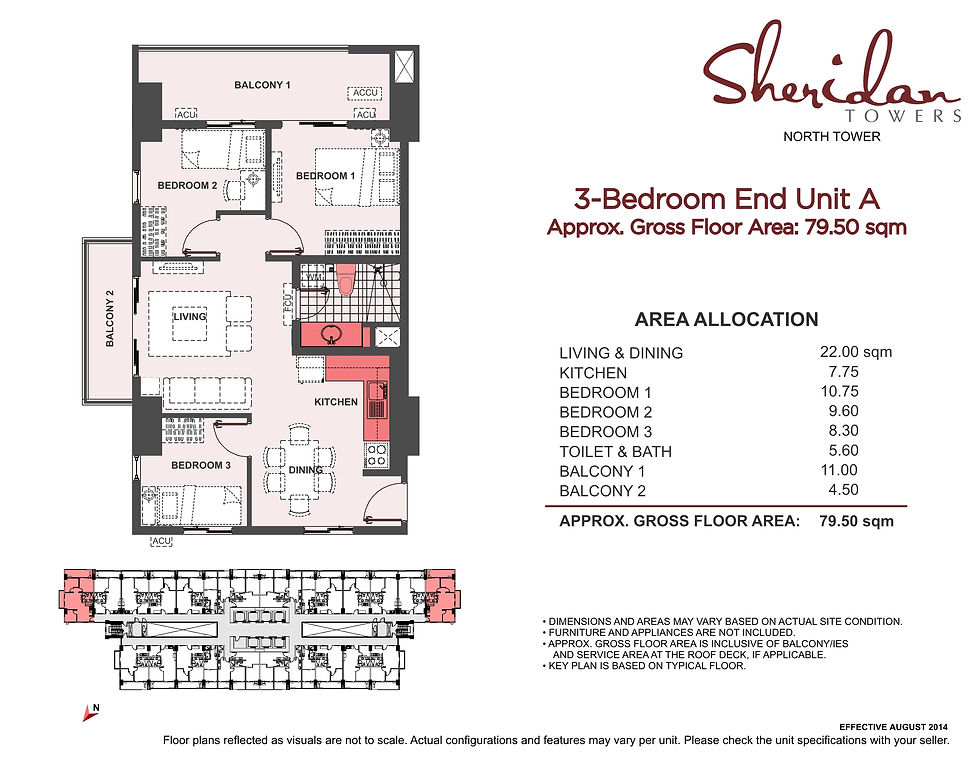 3 BR END UNIT A 79.50SQM