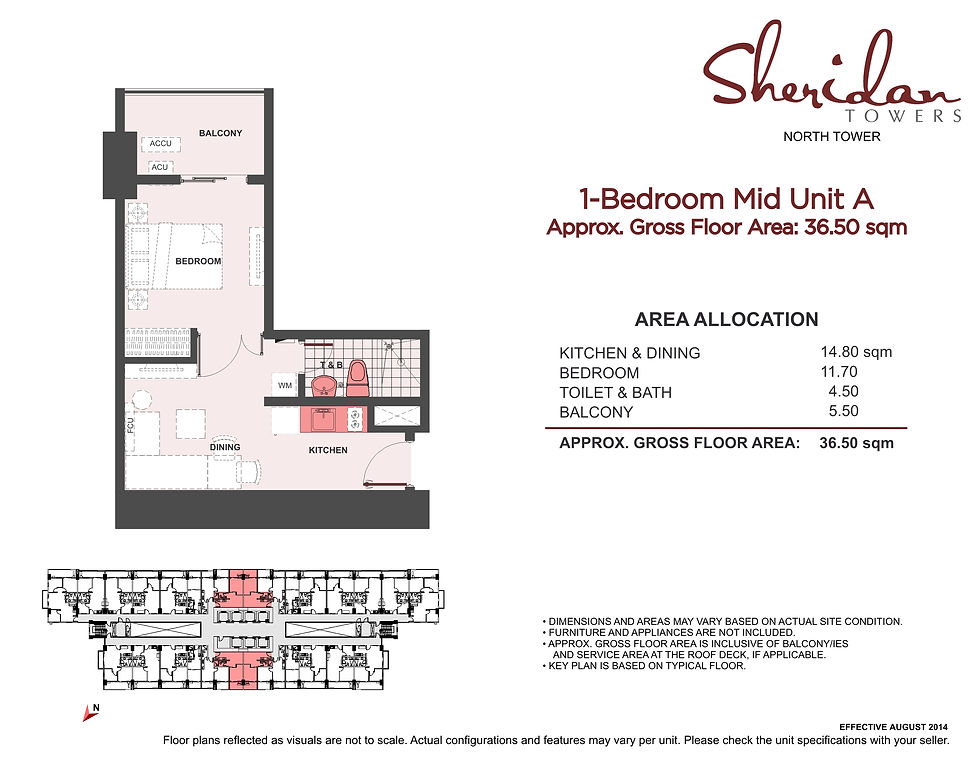1 BR MID UNIT A 36.50SQM