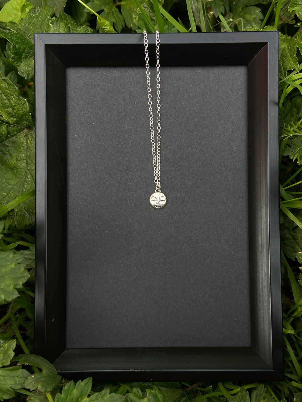 Thumbnail: Fine Silver Mini Sleeping Moon