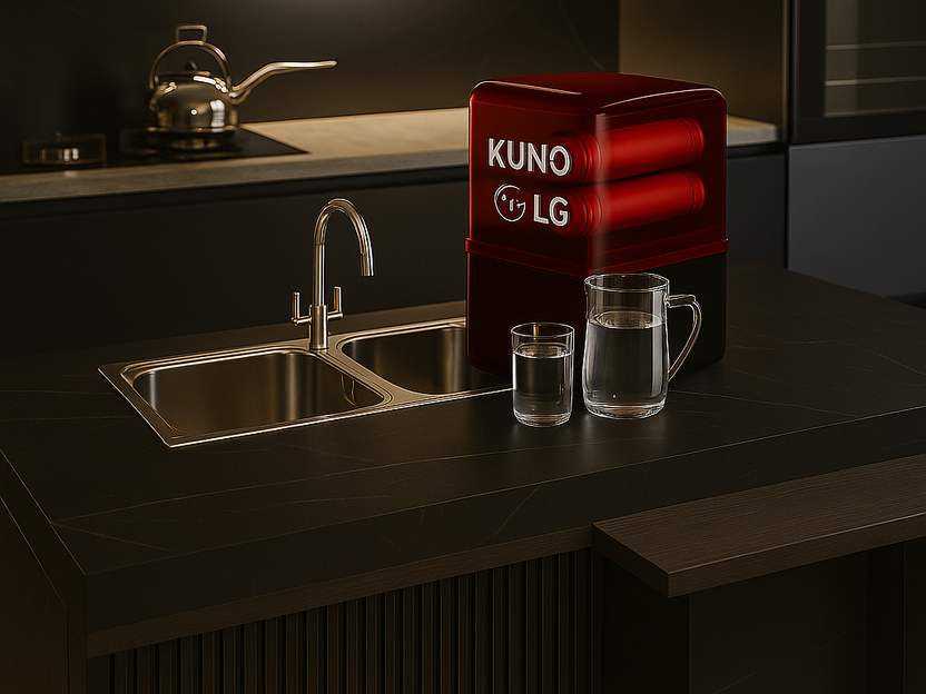 LG KUNO suv filtri oshxona o‘rnatilishi