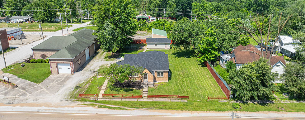 Aerial view of St. Louis area homes representing foreclosure help, community stability, and new beginnings