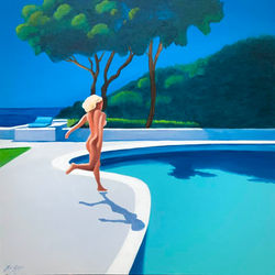 Huile sur toile 100x100 Crazy Kate Carmen...