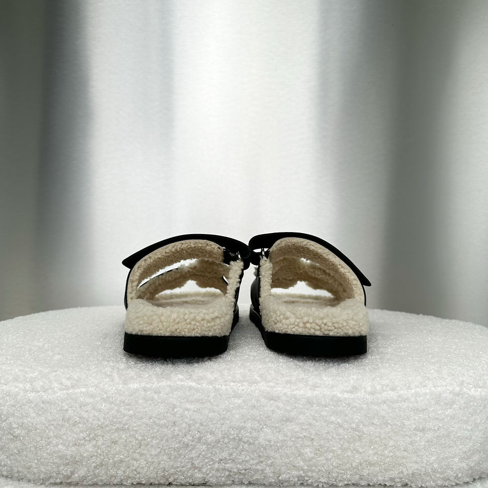 Thumbnail: Hermes Shearling Chypre Sandal Homme