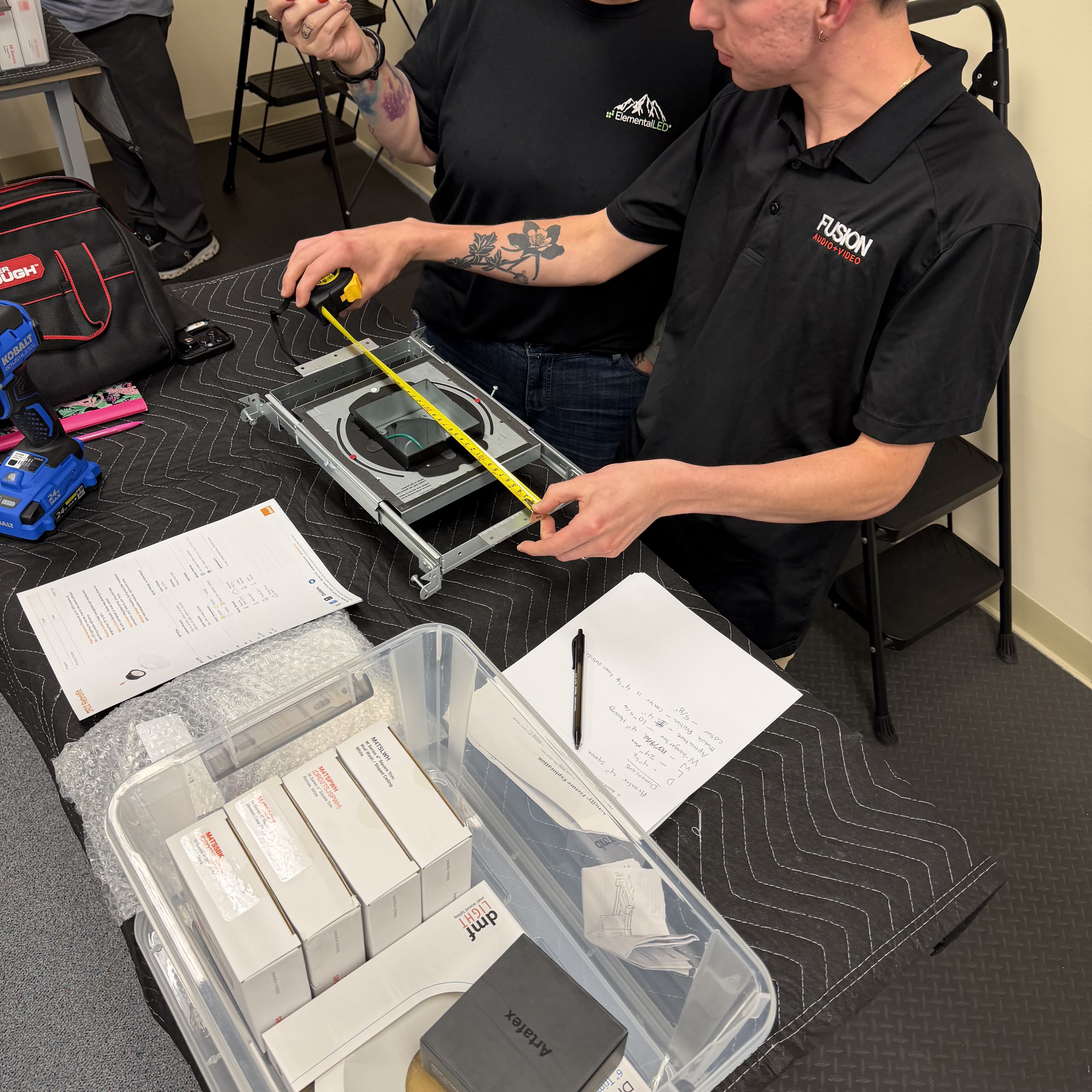 Lighting installation training