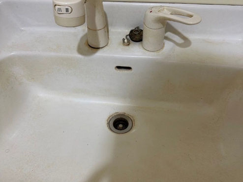 洗面水栓リフォーム