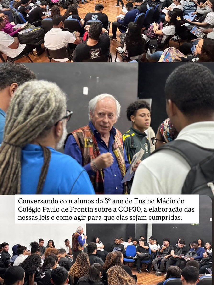 Carlos Minc no CE Paulo de Frontin