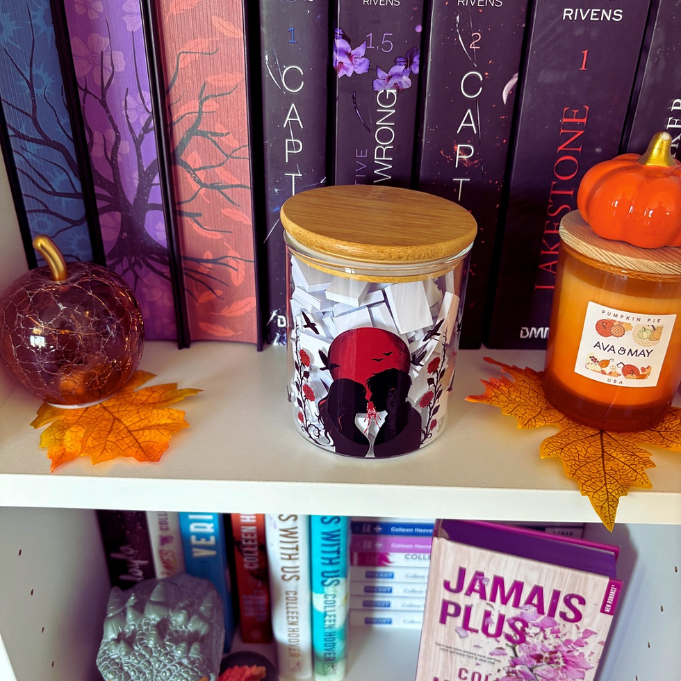 Miniature : 🖤 Bocal “Pile à lire” – Étreinte Écarlate (Dark Romance)