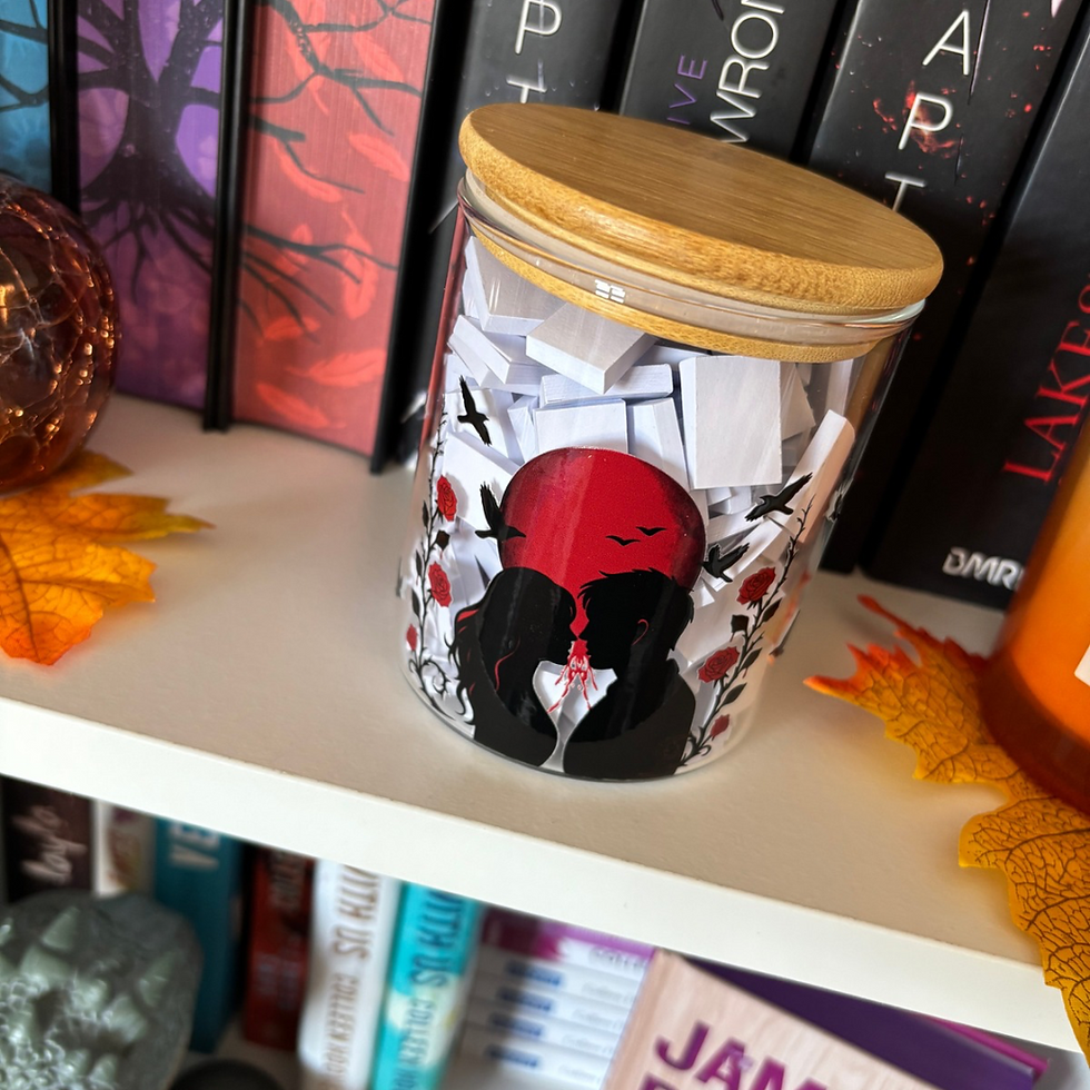 Miniature : 🖤 Bocal “Pile à lire” – Étreinte Écarlate (Dark Romance)