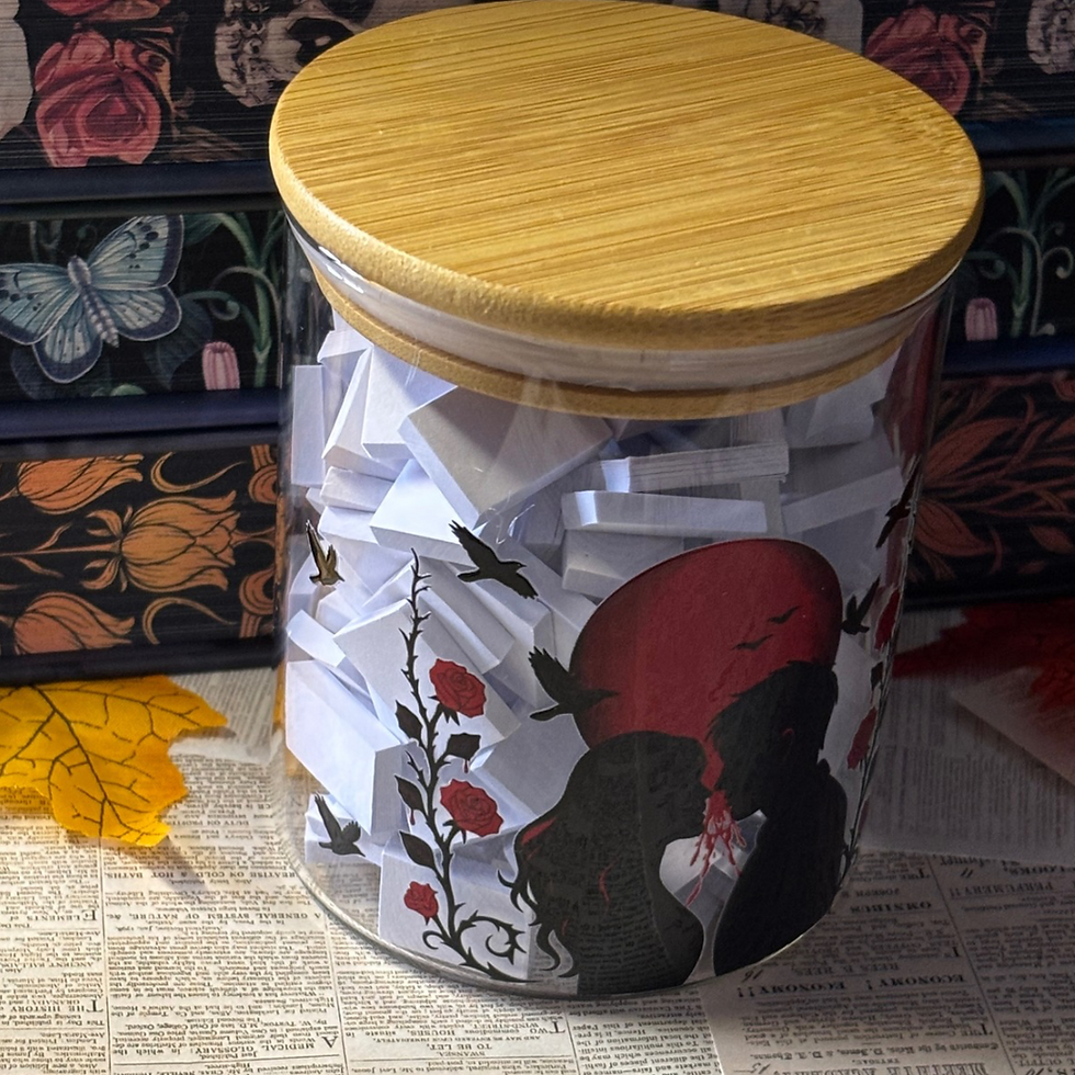Miniature : 🖤 Bocal “Pile à lire” – Étreinte Écarlate (Dark Romance)