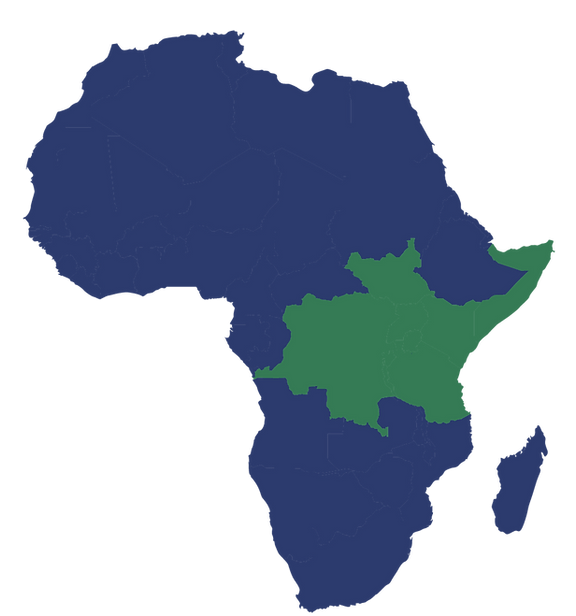 east africa map
