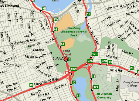 Map of Elmhurst Queens