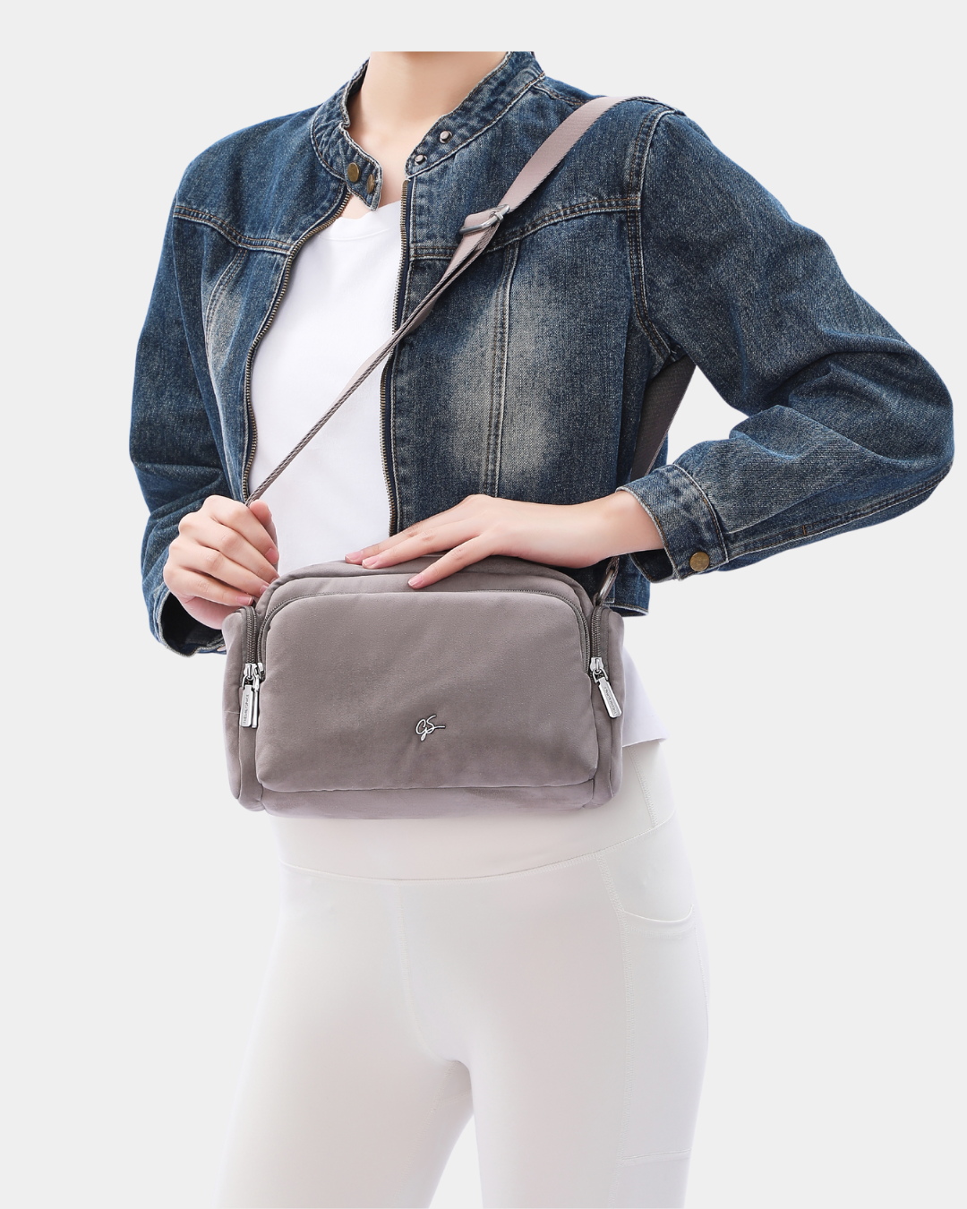 Elda Suede Sling Carry (Grey)