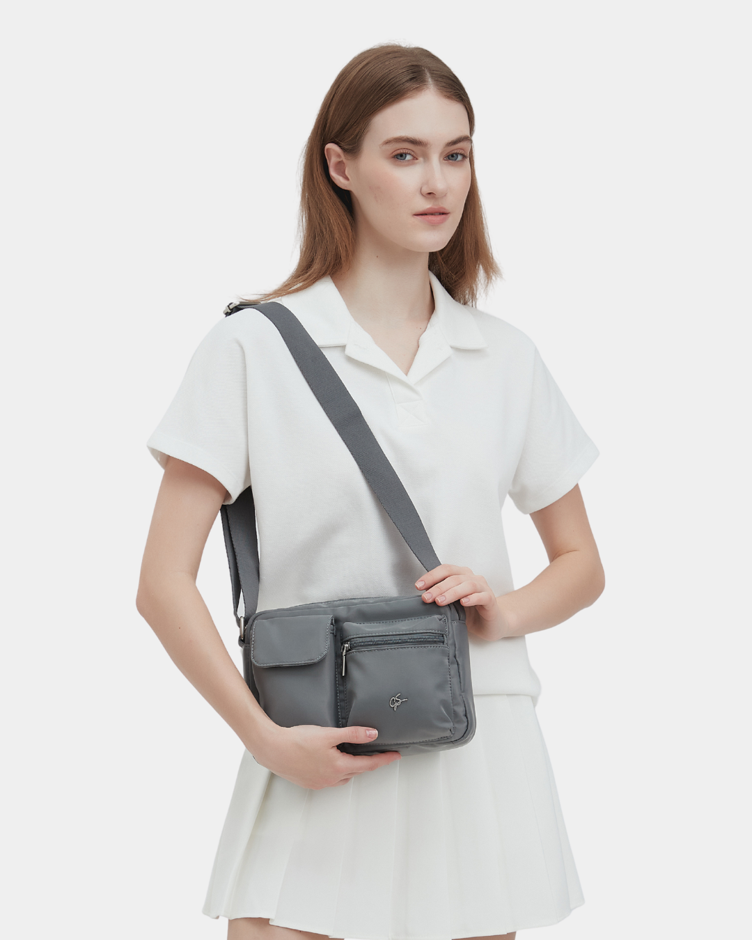 Zeon Nylon Sling Bag (Dark Grey)