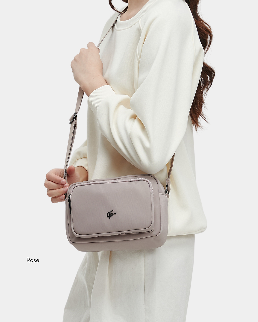 Thumbnail: Lior Nylon Sling Bag (Grey)