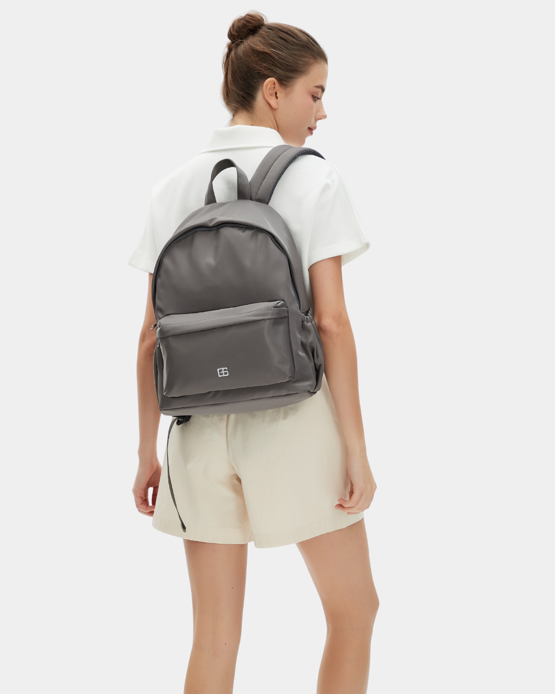 Kaylie Nylon Backpack (Grey)
