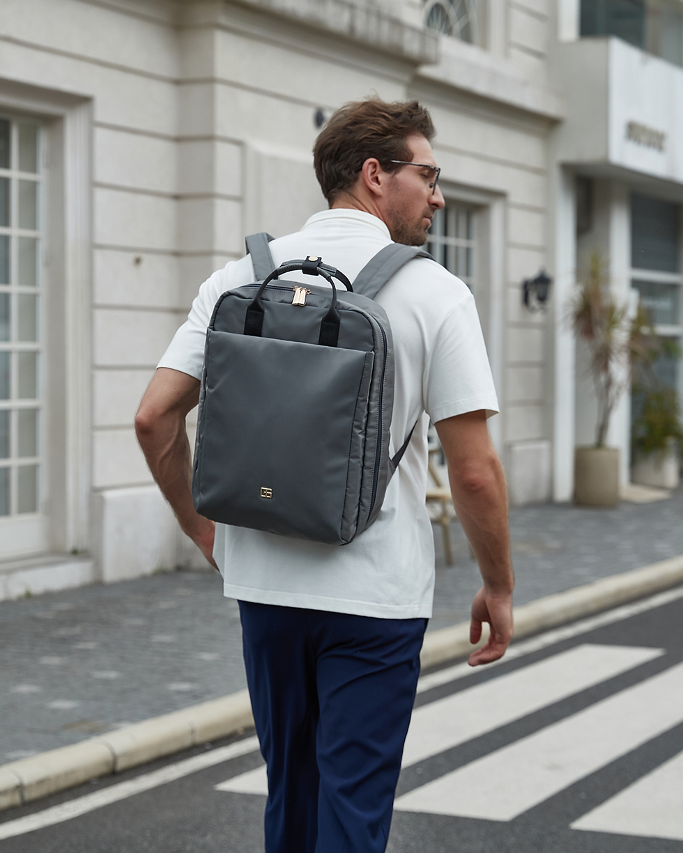 Thumbnail: Emery Nylon Backpack (Grey)