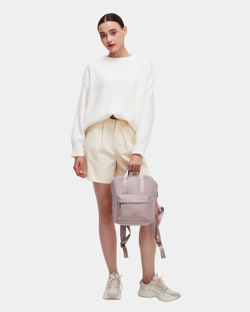 Thumbnail: Effie Nylon Mini Backpack (Rose)