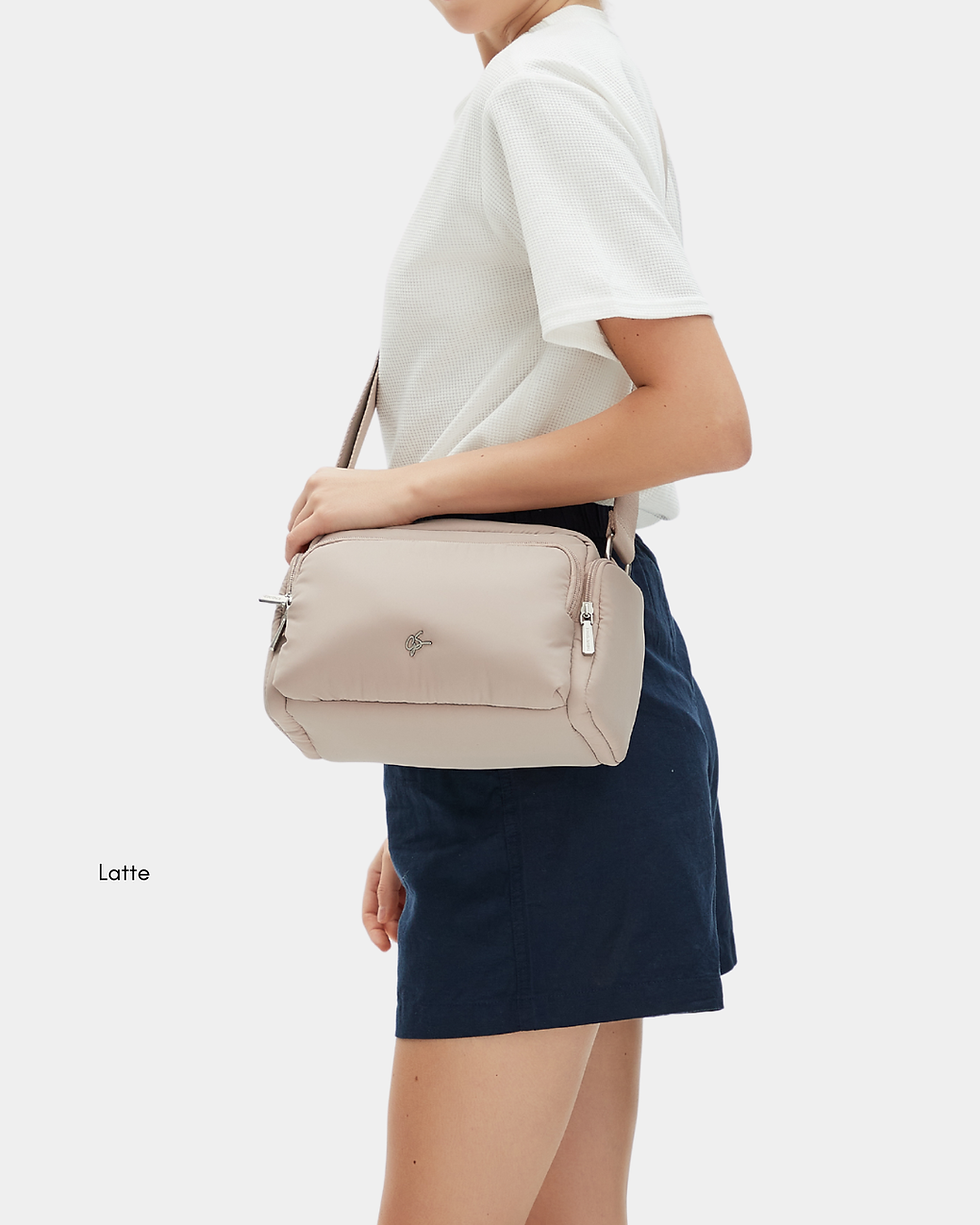 Thumbnail: Elda Nylon Puffer Sling Bag