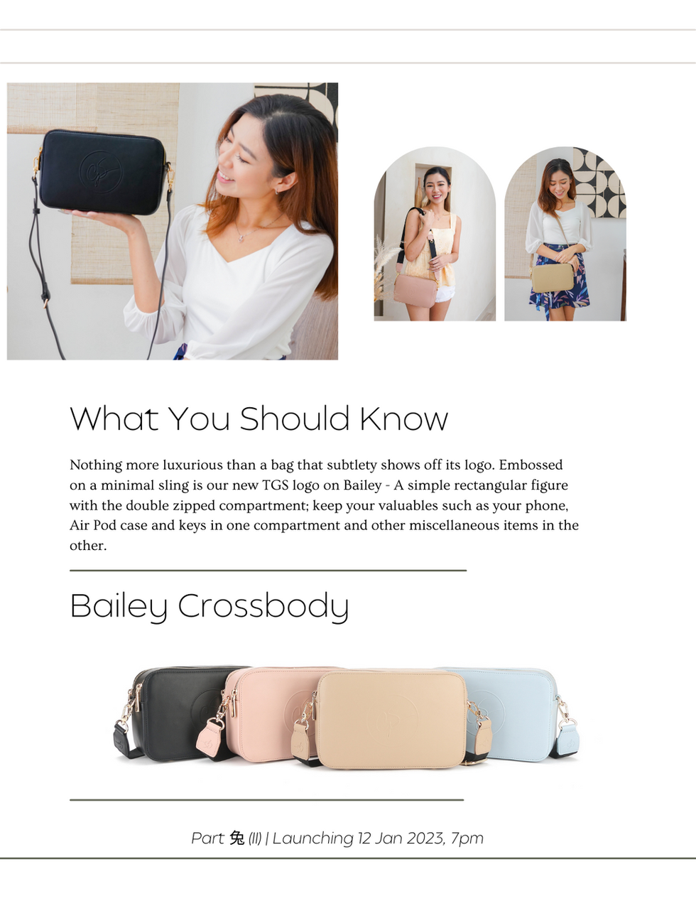 BAILEY LOGO EMBOSSED CROSSBODY