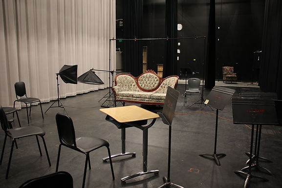 Behind the scenes of the Class of 2026—Anton Dahlstedt’s interview setup, where final memories and future plans take shape for the video. Photo credit: Avery Houghton (12)