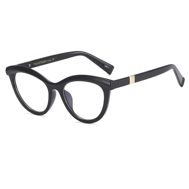 Thumbnail: SHAUNA Anti-Blue Light Fashion Mixed Colors Women Cat Eye Glasses 