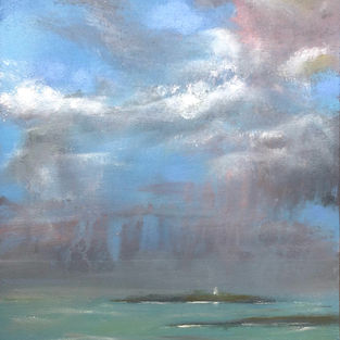 Godrevy from Gwithian Mixed media on board 14x10” £299.jpg