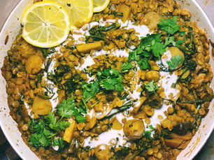 Creamy Vegan Lentil Curry Recipe with Super Greens
