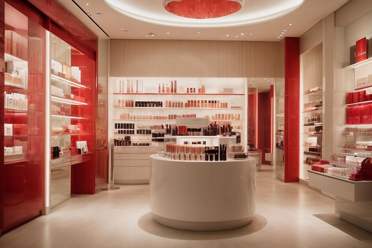 PhotoReal_perfect_clarins_makeup_store_display_with_ligth_prob_2.jpg
