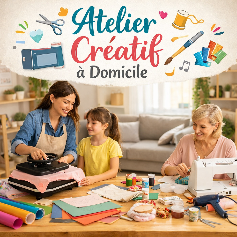 Les ateliers créatifs à domicile : apprendre, créer et se sentir capable