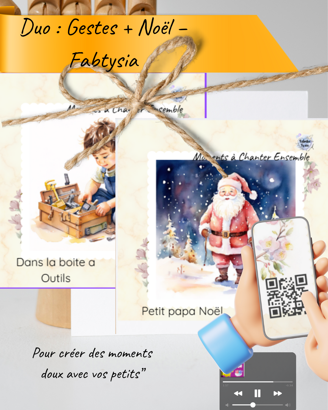 Duo : Comptines à Gestes + Noël – Fabtysia
