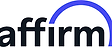 Affirm logo with blue arc over the letters; financial services company.