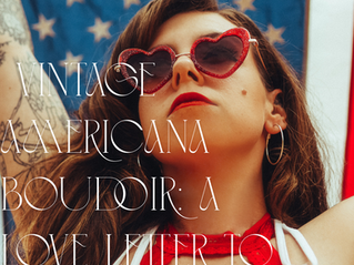 🌹 Vintage Americana Boudoir: A Love Letter to the Wild, Free, and Divine