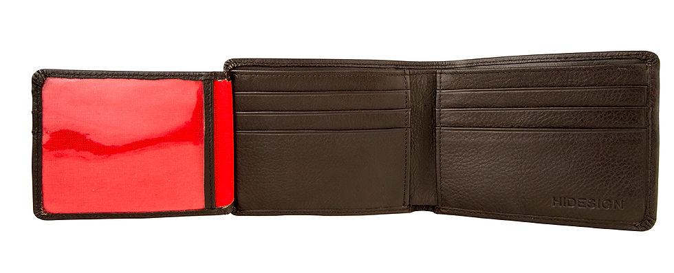 Thumbnail: Hidesign Angle Stitch Leather Multi-Compartment Leather Wallet