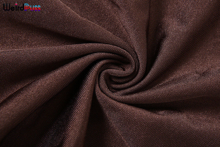 Thumbnail: nibber Cross Ruffles Mini Dress Woman Summer Sexy Solid Half High Collar Sleevel