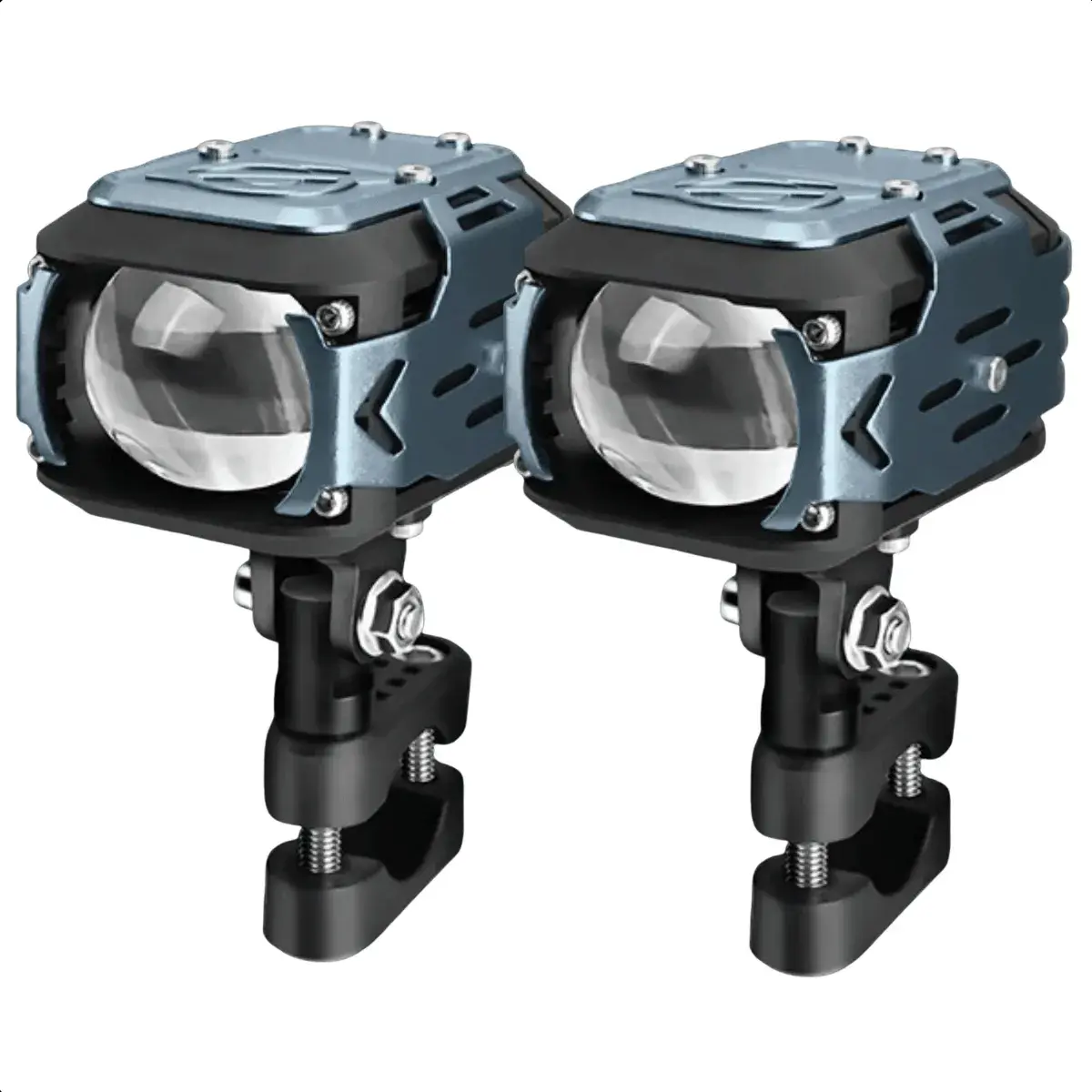 Par Farol De Milha Para Motocicleta Led Auxiliar Neblina