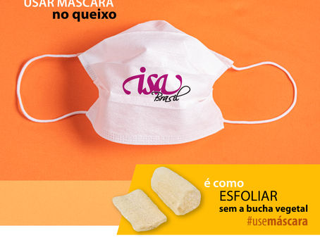 Usar a máscara no queixo, é como esfoliar sem a bucha vegetal.