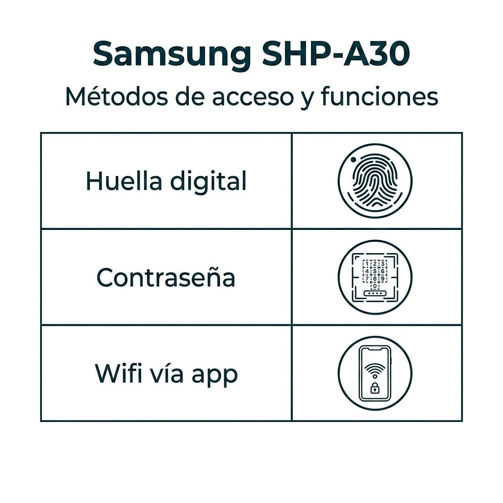 Miniatura: CERROJO INTELIGENTE SAMSUNG SHP-A30