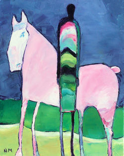 Pink horse