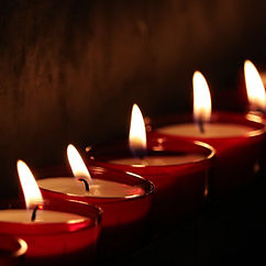 Velas da igreja