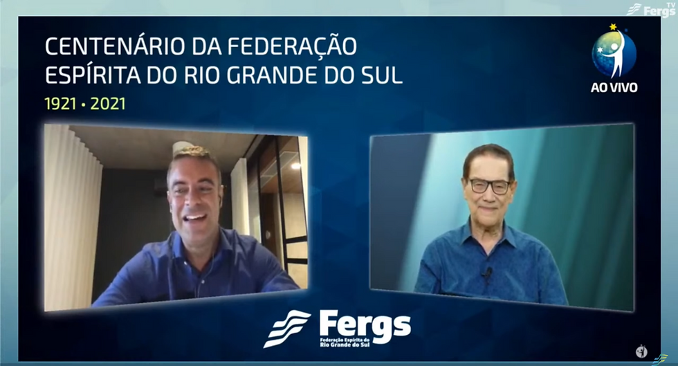 Gabriel Salum e Divaldo Franco
