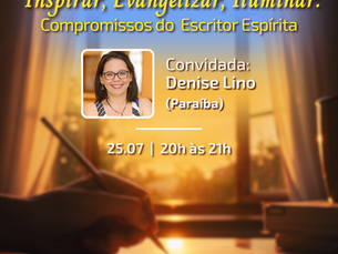 Compromissos do escritor espírita será o tema abordado em live promovida pela Fergs