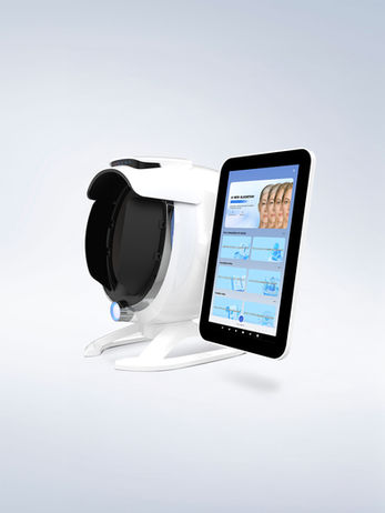 SkinSense AI Pro prístroj na a analýzu a diagnostiku pokožky.