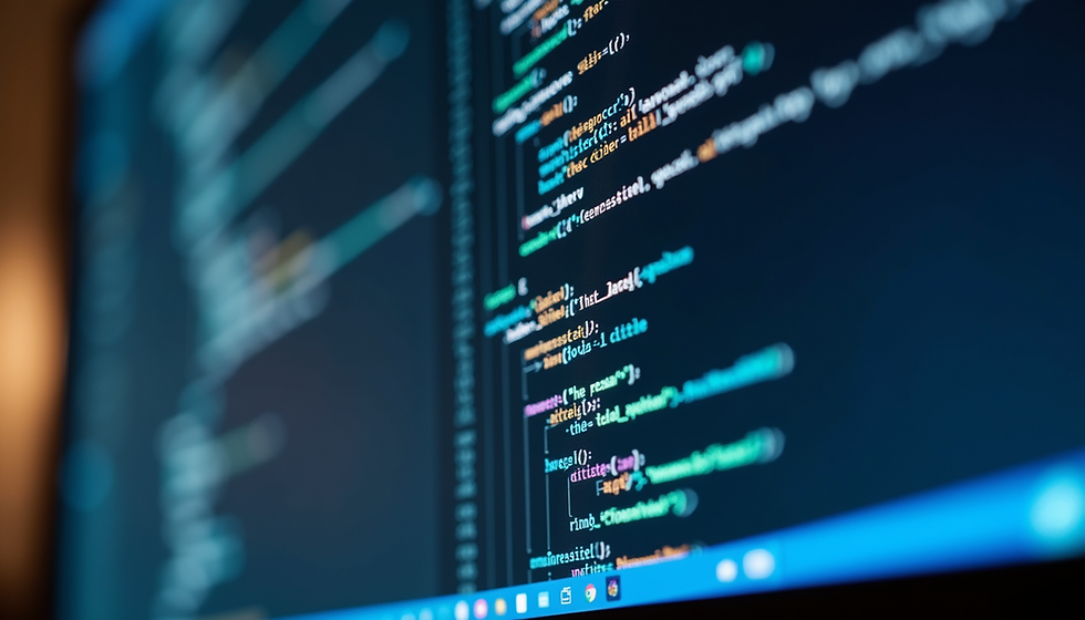 Website mit Programmcode