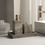 Миниатюра: Аксессуары для ванной из натурального камня TRAVERTINE SILVER GRAY,квадратный