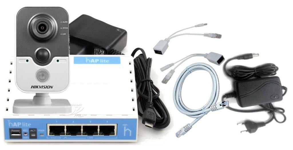 IP комплект на 1 Wi-Fi камеру Hikvision DS-2CD1410F-IW