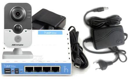 Миниатюра: IP комплект на 1 Wi-Fi камеру Hikvision DS-2CD1410F-IW