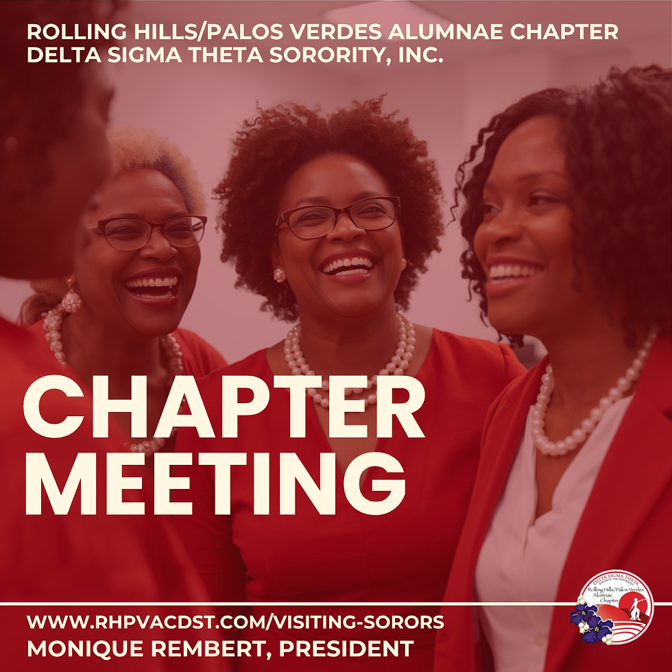 Monthly Chapter Meeting