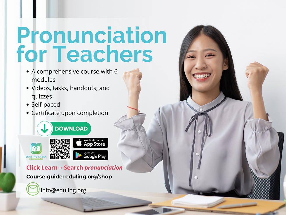 Pronunciation for Teachers Course
