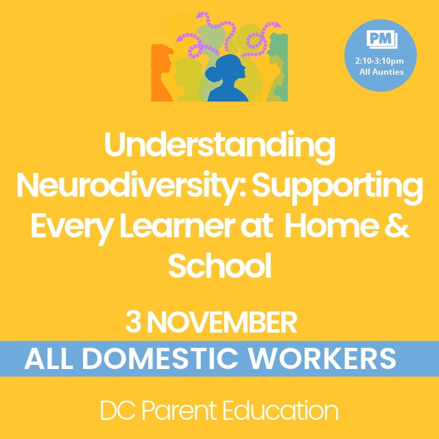 Understanding Neurodiversity: Supporting Every Learner at Home and School for Domestic Helpers
